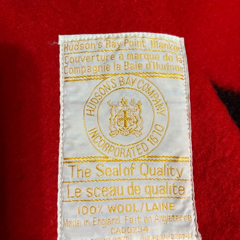 Hudson Bay Red Wool Blanket